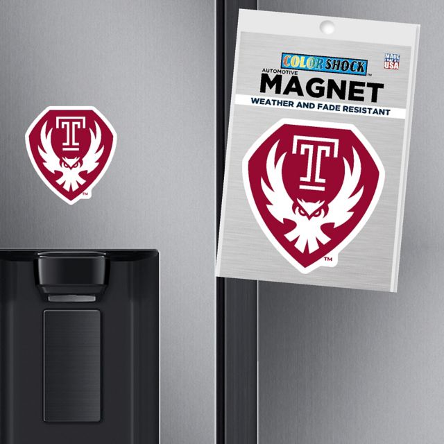 Temple University 4x4 Small Owls Magnet