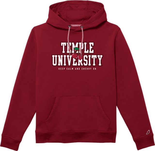 Temple University Cherry 1991 Hooded Sweatshirt