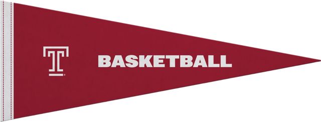 Temple University 9x24 Basketball Pennant