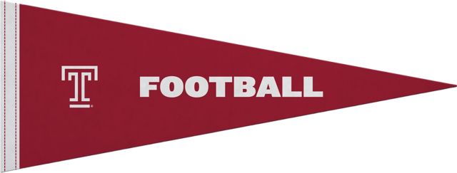 Temple University 9x24 Football Pennant