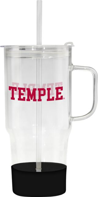 Temple University 40 oz. Glass Mug