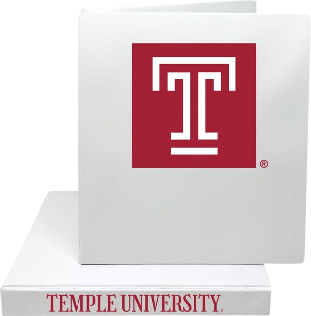 Temple University 1 in. Binder
