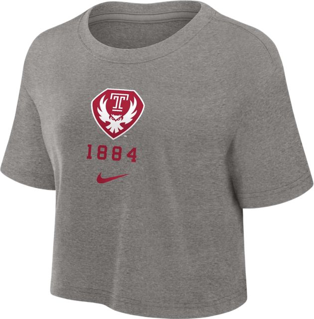 Temple University Women's Cropped Short Sleeve T-Shirt