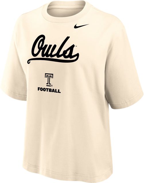 Temple University Owls Women's Boxy Short Sleeve T-Shirt