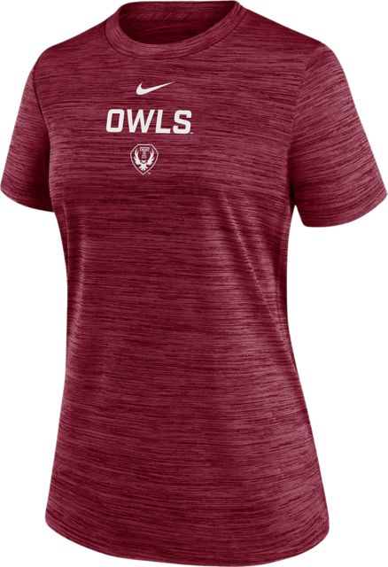 Temple University Owls Velocity Women's Short Sleeve T-Shirt 3XL