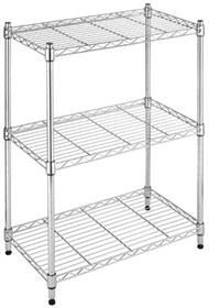 Whitmor Supreme Adjustable 3-Tier Small Shelving - Chrome - ONLINE ONLY:  Rocky Mountain College