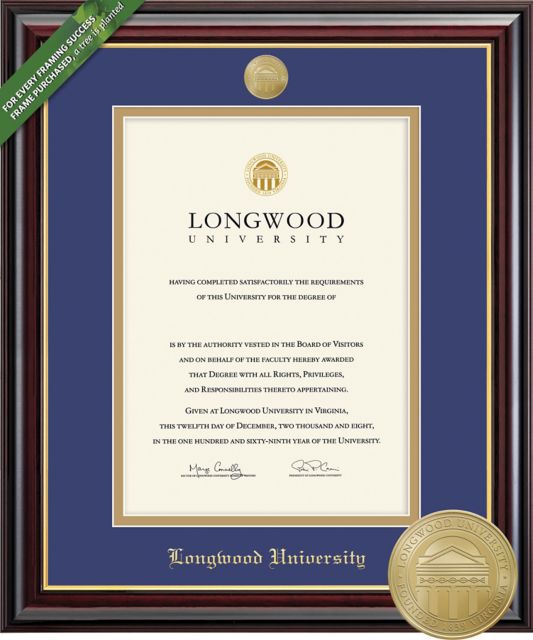 Longwood University Windsor 11 x 14 Diploma Frame