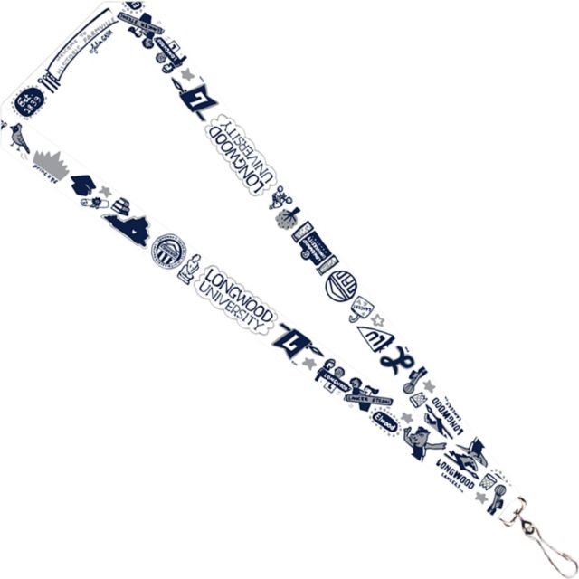Longwood University Julia Gash 3-4'' Satin Lanyard