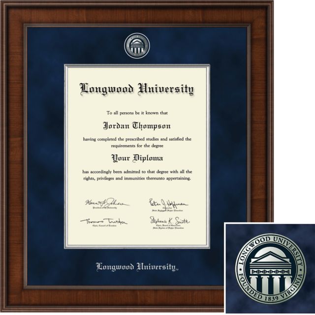 Longwood University 2365 Presidential Diploma Frame 11 x 14