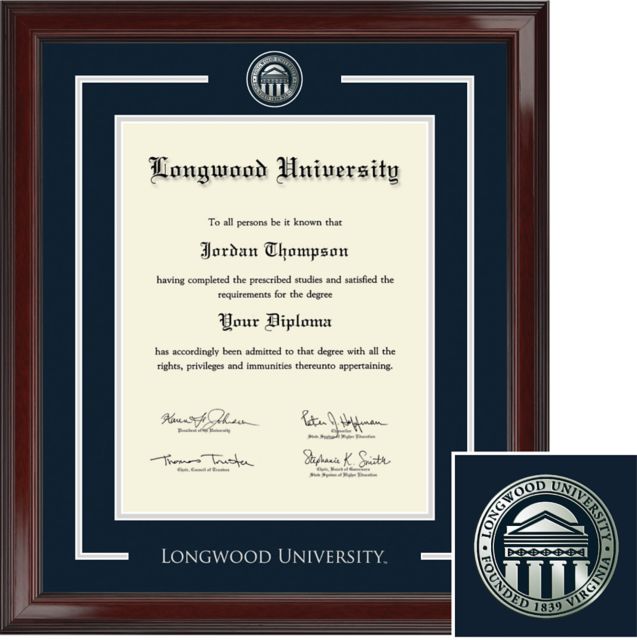 Longwood University 2365 Showcase Diploma Frame 11 x 14