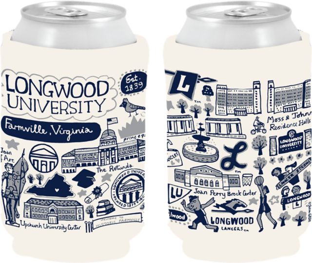 Longwood University Julia Gash Can Coozie