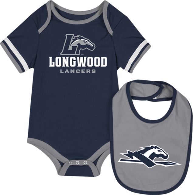 Longwood University Infant's Lancers Bodysuit Bib Set