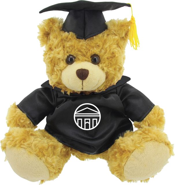 Longwood University 12'' Graduation Plush Bear - ONLINE ONLY
