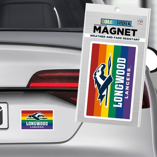 Longwood University 4x4 Pride Magnet