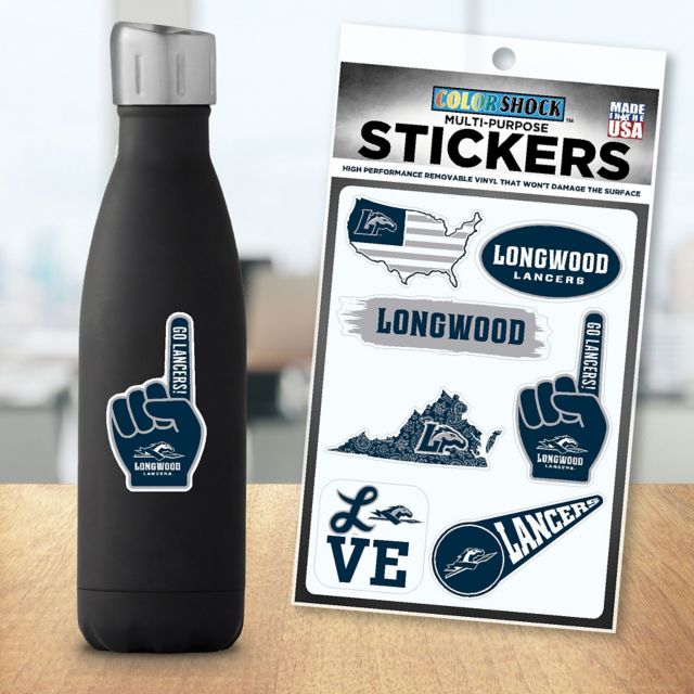 Longwood University 7.5'' x 7.5'' Sticker Sheet