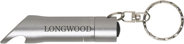 Longwood University Keychain with Bottle Opener Flashlite