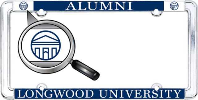 Longwood University Alumni Thin Dome License Plate Frame