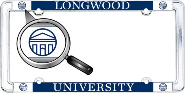 Longwood University Thin Dome License Plate Frame