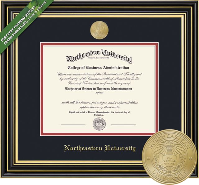 Northeastern University 11" x 14" Prestige Diploma Frame