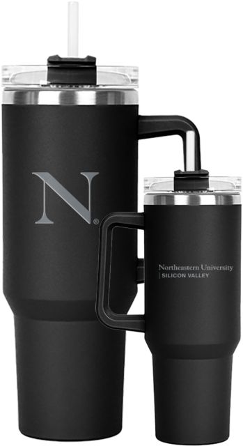 Northeastern University Silicon Valley Mug with Straw