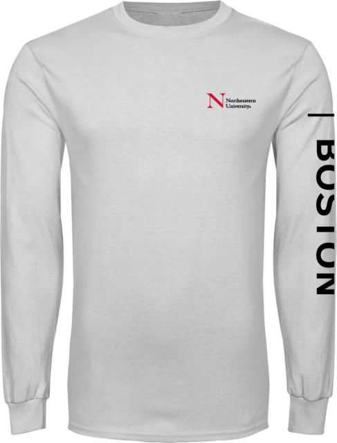 Northeastern University Boston Long Sleeve T-Shirt - ONLINE ONLY