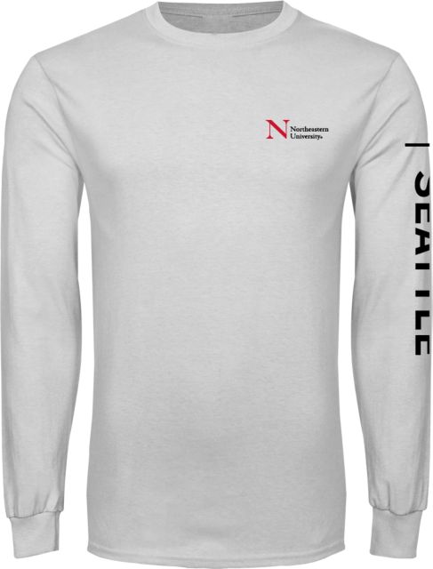 Northeastern University Seattle Long Sleeve T-Shirt - ONLINE ONLY