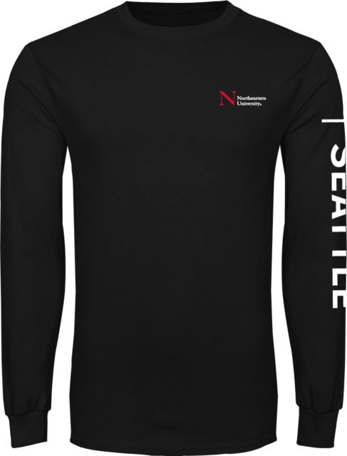 Northeastern University Seattle Long Sleeve T-Shirt - ONLINE ONLY