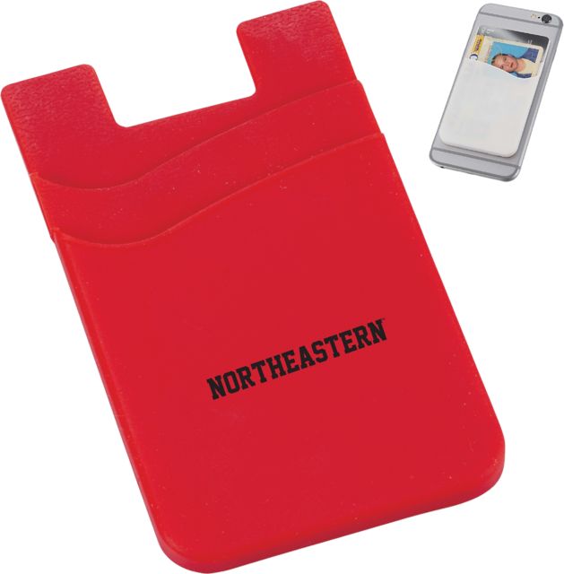 Northeastern University Silicone Card Wallet