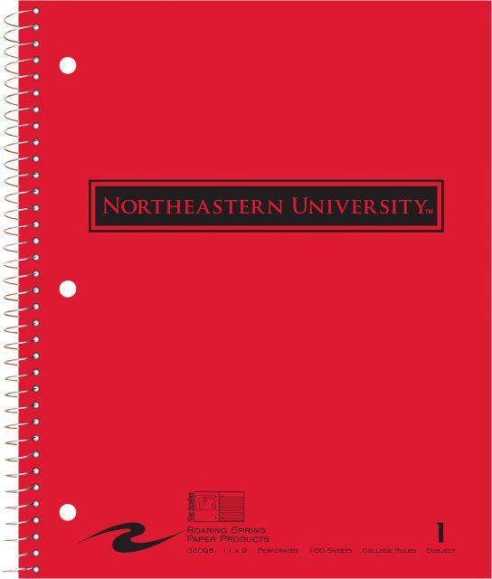 Northeastern University 1 Subject Notebook