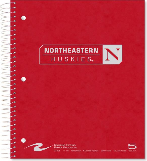 Northeastern University 5 Subject Notebook