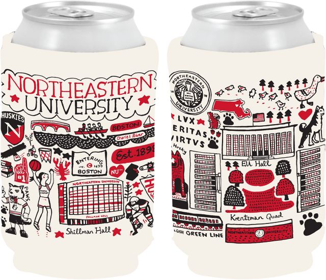 Northeastern University Julia Gash Can Coozie