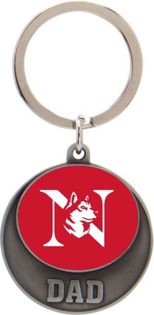 Northeastern University Dad Keychain