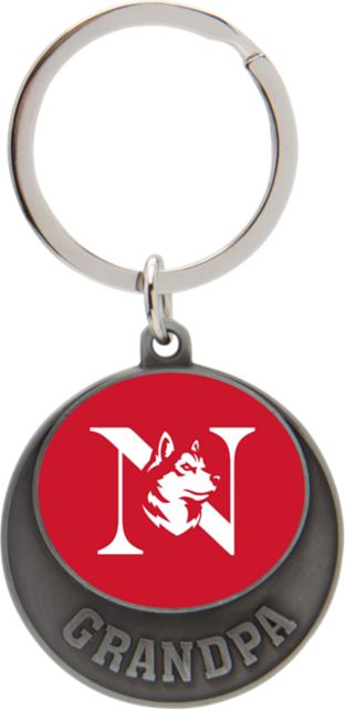 Northeastern University Grandpa Keychain