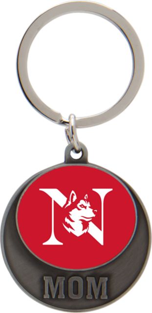 Northeastern University Mom Keychain