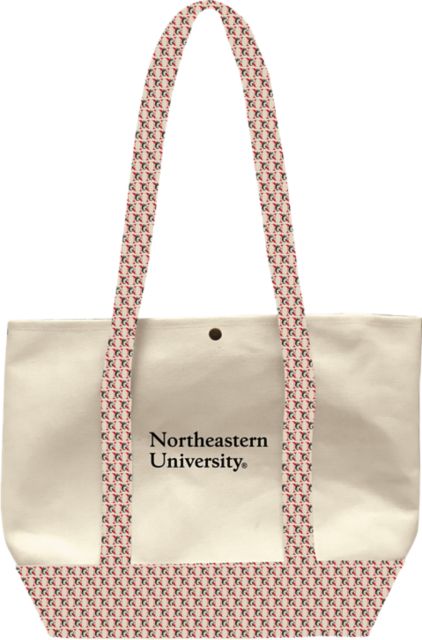 Northeastern University Heavyweight Snap Tote Bag