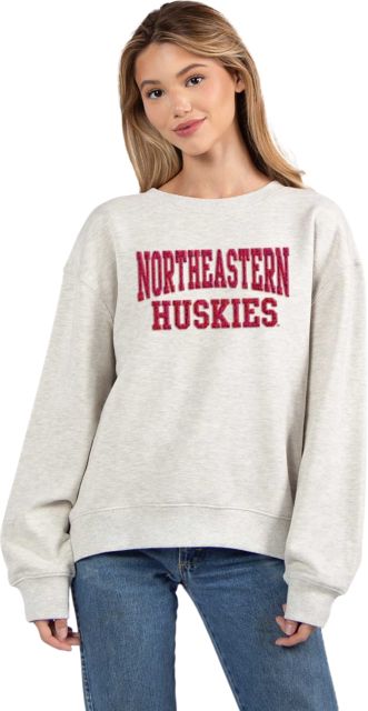 Northeastern University Huskies Old School Women's Crewneck Sweatshirt