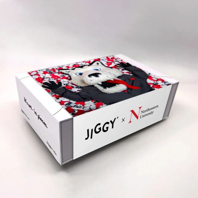 Northeastern University Jiggy 500 Piece Pizzle