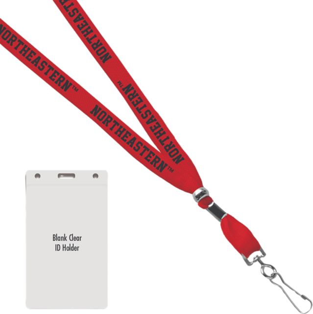 Northeastern University Card Dispenser Lanyard