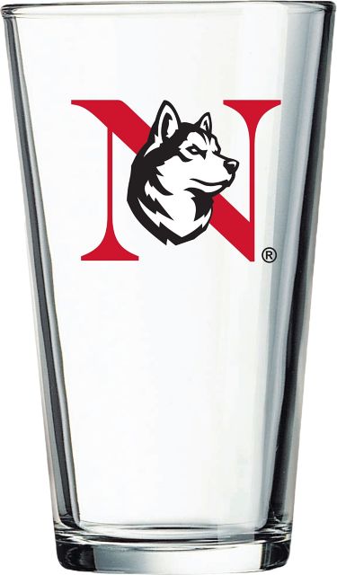 Northeastern University 16 oz. Glass