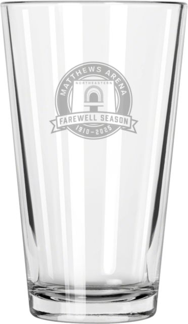 Northeastern University Hockey Matthews Arena Farewell Season 16 oz. Glass
