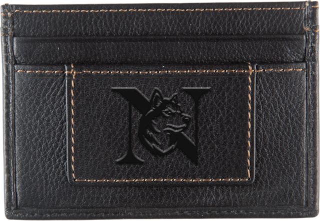Northeastern University Leather Card Holder
