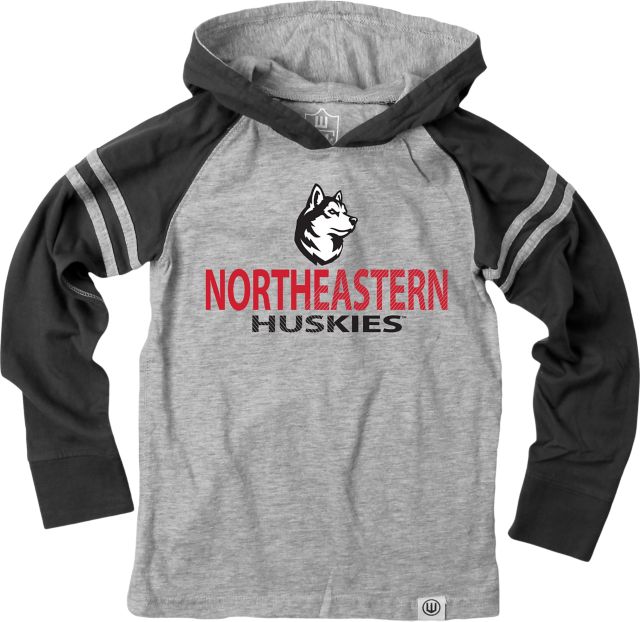 Northeastern University Toddler Boy's Hooded Long Sleeve T-Shirt