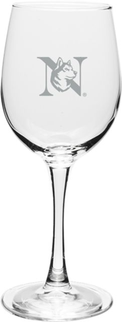 Northeastern University 12 oz Wineglass