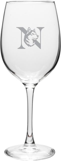 Northeastern University 16 oz. Wine Glass