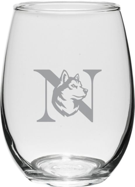 Northeastern University 15 oz. Wine Glass