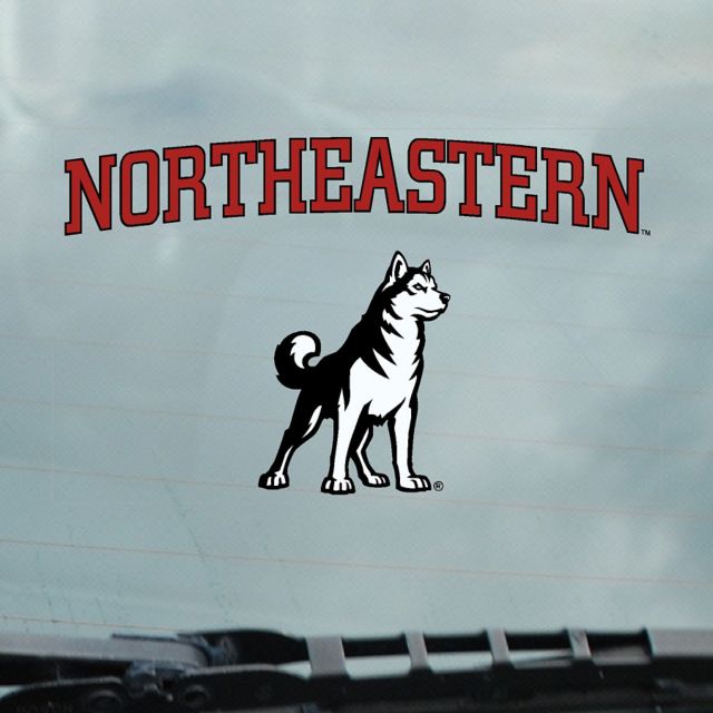 Northeastern University Huskies Cling Decal