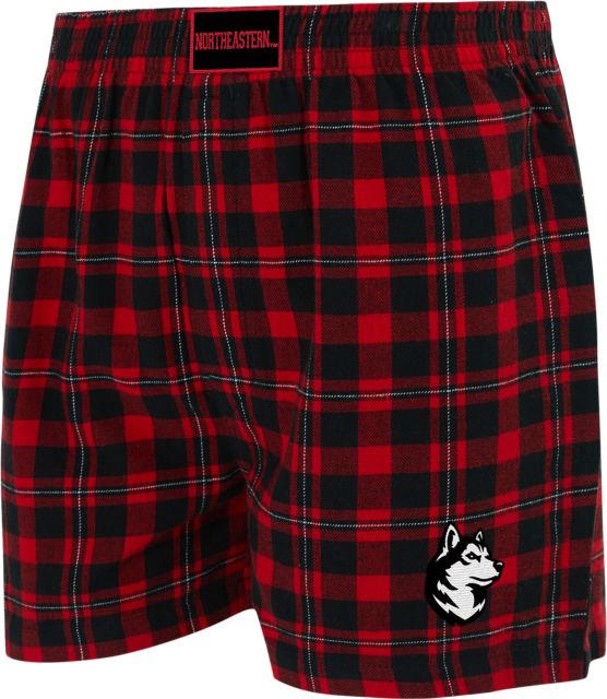 Northeastern University Huskies Flannel Boxers
