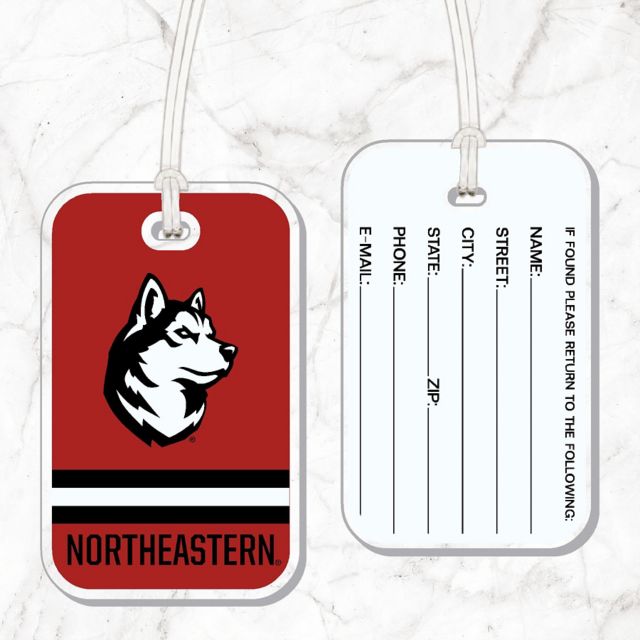 Northeastern University Huskies Acrylic Bag Tag