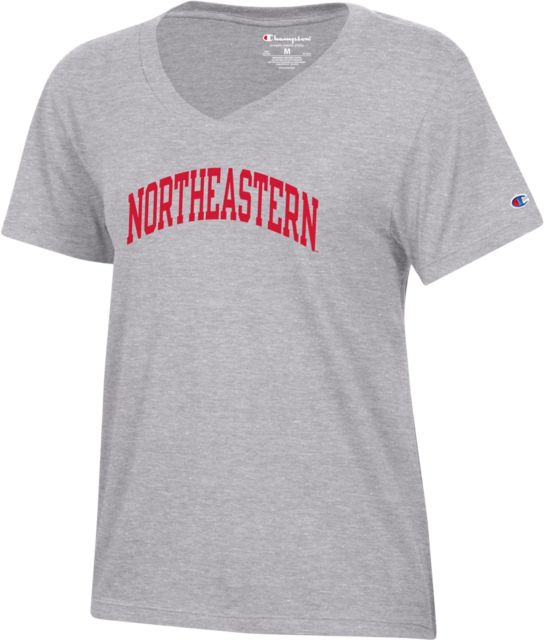 Northeastern University Women's V-Neck Short Sleeve T-Shirt