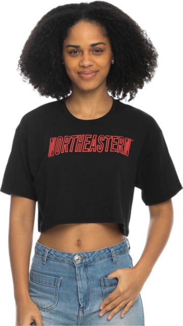 Northeastern University Women's Crop Short Sleeve T-Shirt